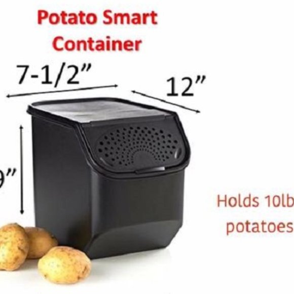 New Tupperware Potato Smart Container Modular Mate Access Black - Picture 2 of 5